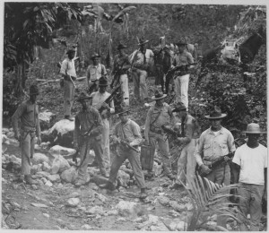 U.S._Marines_and_guide_in_search_of_bandits._Haiti,_circa_1919.,_1927_-_1981_-_NARA_-_532584.tif